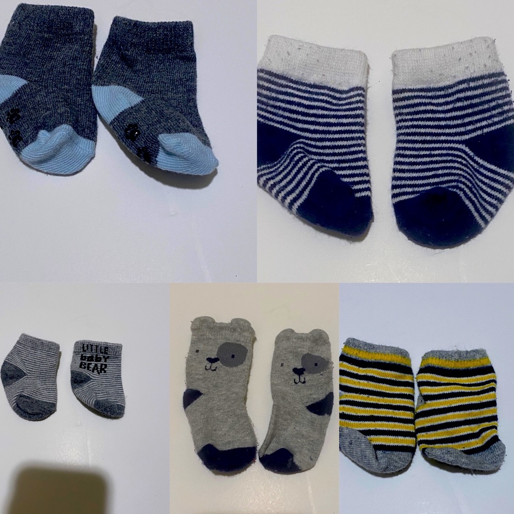 5 different kinds of baby socks